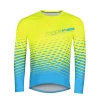 Force MTB ANGLE fluo-modrý cyklodres - dl. rukáv Force MTB ANGLE fluo-modrý cyklodres - dl. rukáv