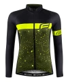 Force SPRAY LADY army-fluo dámský cyklodres - dl. rukáv