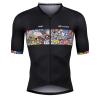 Force VIVID černý cyklistický dres - kr. rukáv