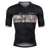 Force VIVID černý cyklistický dres - kr. rukáv