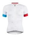 Force GAME bílý dámský cyklodres - kr. rukáv POUZE S (VÝPRODEJ)