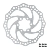 Force Kotouč brzdový -6 140 mm, 6 děr, stříbrný Force Kotouč brzdový -6 140 mm, 6 děr, stříbrný