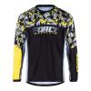 Force RECKLESS černo-žluto-šedý mtb dres - dl. rukáv