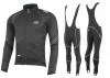 Force X70 šedo-černá cyklistická bunda + Force Z70 SOFTSHELL cyklokalhoty Force X70 šedo-černá cyklistická bunda + Force Z70 SOFTSHELL cyklokalhoty