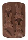 Forma Zajíčci 3ks 21x13,5x1,5cm silikon HN
