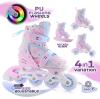 FunActiv ADAPT LED GIRL 4in1 dětské brusle FunActiv ADAPT LED GIRL 4in1 dětské brusle