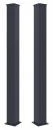 G21 15x190 cm antracitový sloupek pro branku a bránu s patkou, 2 ks G21 15x190 cm antracitový sloupek pro branku a bránu s patkou, 2 ks