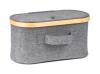 G21 Úložný box 30 x 15 x 15 cm, bambusový s víkem, šedý
