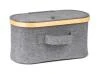 G21 Úložný box 30 x 15 x 15 cm, bambusový s víkem, šedý G21 Úložný box 30 x 15 x 15 cm, bambusový s víkem, šedý