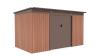 G21 Zahradní domek GRAH 700 - 340 x 206 cm, hnědý