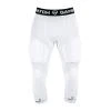 GAMEPATCH PADDED 3/4 TIGHTS WITH FULL PROTECTION WHITE