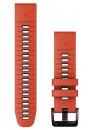Garmin Řemínek pro fenix5/6/7/8 QuickFit 22 silikonový, Flame Red / Graphite