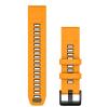 Garmin Řemínek pro fenix5/6/7/8 QuickFit 22 silikonový, Spark Orange / Graphite