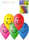 Gemar Balónky nafukovací 26cm Pastelové barevné potisk SMILE set 10ks Gemar Balónky nafukovací 26cm Pastelové barevné potisk SMILE set 10ks