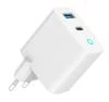 Gembird 2-portová 30W GaN USB rychlonabíječka, LED, bílá Gembird 2-portová 30W GaN USB rychlonabíječka, LED, bílá