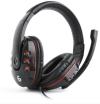 Gembird herní sluchátka GHS-402 s ovládáním hlasitosti, lesklá černá