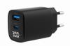 GEMBIRD, Nabíječka USB, 2x port, 30W, rychlé nabíjení, černá