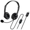 Genius headset - HS-230U, náhlavní, drátový, s mikrofonem, ovládání hlasitosti, délka kabelu 2,4m, USB, černý Genius headset - HS-230U, náhlavní, drátový, s mikrofonem, ovládání hlasitosti, délka kabelu 2,4m, USB, černý