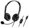 Genius HS-230U, Headset, náhlavní, drátový, s mikrofonem, ovládání hlasitosti, kabel 2,4 m, USB-C, černý Genius HS-230U, Headset, náhlavní, drátový, s mikrofonem, ovládání hlasitosti, kabel 2,4 m, USB-C, černý