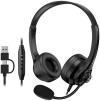 Genius HS-235U AI, Headset, drátový, náhlavní, mikrofon, Copilot, ovládání hlasitosti, kabel 2,4m, USB-C, USB, černý Genius HS-235U AI, Headset, drátový, náhlavní, mikrofon, Copilot, ovládání hlasitosti, kabel 2,4m, USB-C, USB, černý