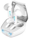 Genius HS-M920BT, Headset, bezdrátový, do uší, mikrofon, výdrž 4 hodiny, LED podsvícení, Bluetooth, USB-C, bílý