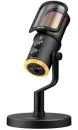 Genius MIC-S400U, Mikrofon, streamovací, kardioidní, kondenzátorový, RGB LED, pop filtr, USB, USB-C, 1,8m, černý