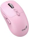 Genius NX-8080S BT Myš, bezdrátová, optická, 1600DPI, 7 tlačítek, tichá, Copilot, 2,4GHz, Bluetooth 5.3, růžová