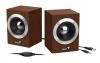 Genius Repro SP-HF280, 2.0, 6W, USB napájení, 3,5mm jack, dřevěné, hnědé Genius Repro SP-HF280, 2.0, 6W, USB napájení, 3,5mm jack, dřevěné, hnědé
