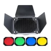 Godox BD-04 sada clonek s mřížkou a barevnými filtry pro 7palcové reflektory Godox BD-04 sada clonek s mřížkou a barevnými filtry pro 7palcové reflektory