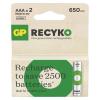 GP Batteries GP AAA ReCyko 650 mAh, nabíjecí, (HR03) 2 ks PP