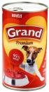 Grand Premium Dog hovězí, konzerva 1300 g (bal. 4 ks)