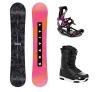 Gravity Sirene 25/26 snowboard + Raven Fastec FT360 black/fuchsia vázání + Raven Flush boty