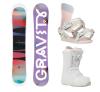 Gravity Trinity 25/26 dámský snowboard + Gravity Fenix candy vázání + Gravity Aura Atop white obuv + sleva 1000,- na příslušenství