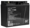 Green Cell AGM VRLA 12V 17Ah maintenance-free battery for mower, scooter, boat, wheelchair