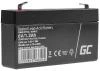 Green Cell AGM VRLA 6V 1.2Ah maintenance-free battery for the alarm system, cash register, toys