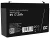 Green Cell AGM VRLA 6V 7.2Ah maintenance-free battery for the alarm system, cash register, toys Green Cell AGM VRLA 6V 7.2Ah maintenance-free battery for the alarm system, cash register, toys