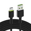 Green Cell Cable Ray USB kabel - USB-C 120 cm se zeleným LED podsvícením a podporou rychlého nabíjení Ultra Charge, QC 3.0 Green Cell Cable Ray USB kabel - USB-C 120 cm se zeleným LED podsvícením a podporou rychlého nabíjení Ultra Charge, QC 3.0