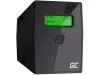 Green Cell Nepřerušitelný zdroj napájení UPS 600VA 360W s LCD displejem | VERZE EU | 2x zásuvky Schuko Green Cell Nepřerušitelný zdroj napájení UPS 600VA 360W s LCD displejem | VERZE EU | 2x zásuvky Schuko