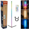 Grundig LED lampa rohová stojací RGBW s hudebním senzorem 140 cm černá