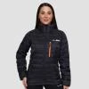 GymBeam Dámská bunda Puffer Black/Orange GymBeam Dámská bunda Puffer Black/Orange