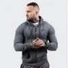 GymBeam Mikina Zipper Hoodie Grey Black POUZE M (VÝPRODEJ)