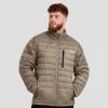 GymBeam Pánská bunda Puffer Vetiver/Black GymBeam Pánská bunda Puffer Vetiver/Black