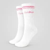 GymBeam Ponožky Crew Pink