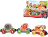 Hape DŘEVO Baby vláček se zvířátky Cesta džunglí (dřevěná hračka)