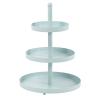 Hit Etažér třípatrový nerez 35 cm pastelová modrá