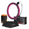 HMS Sada masážní hula hoop HHM16 černá se závažím, magnety a počítadlem a zeštíhlujícího pásu BR163 HMS Sada masážní hula hoop HHM16 černá se závažím, magnety a počítadlem a zeštíhlujícího pásu BR163