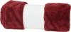 Homestyling Deka flanel 130 x 160 cm burgundy červená