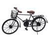 Homestyling Dekorace stojící BICYKL 47 cm černá s košíkem
