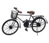 Homestyling Dekorace stojící BICYKL 47 cm černá s košíkem