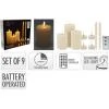 Homestyling LED svíčky sada 9 ks s dálkovým ovládáním Homestyling LED svíčky sada 9 ks s dálkovým ovládáním